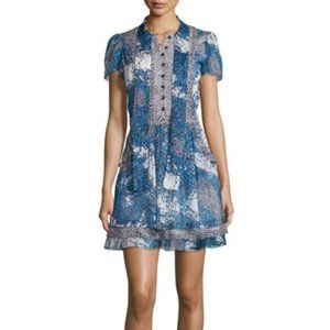 NWOT Marisa Print Silk Tie Neck Dress from Diane Von Furstenberg